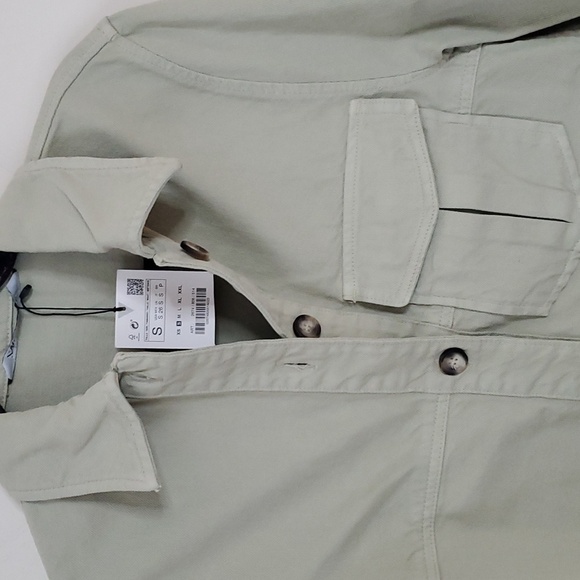 Zara COTTON OVERSHIRT - Picture 5 of 5